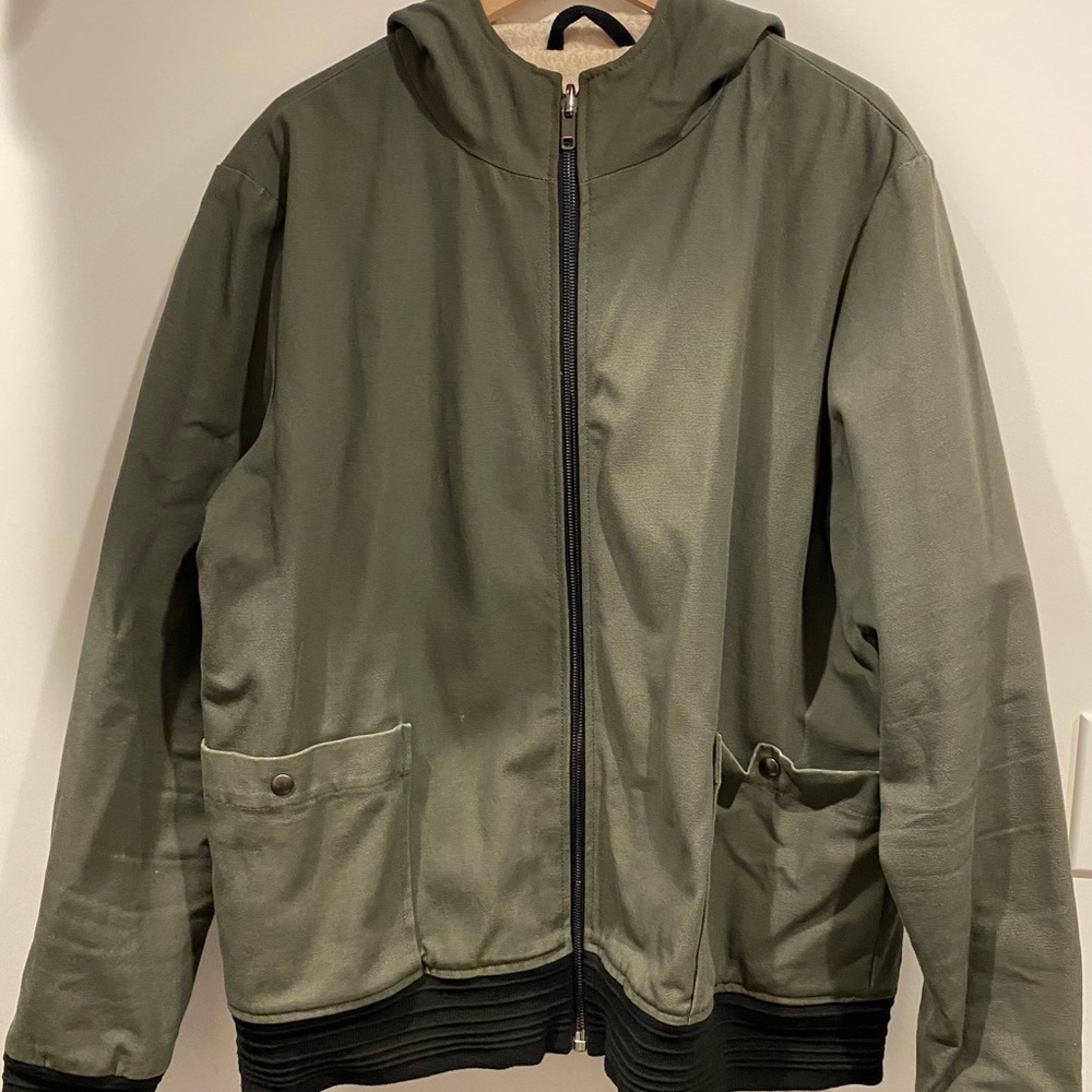 TWENTY olive green canvas jacket XL